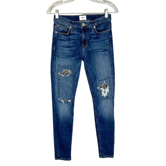 Hudson Womens Nico Midrise Ankle Skinny Jeans Homeland Distressed size 26 - Picture 2 of 14